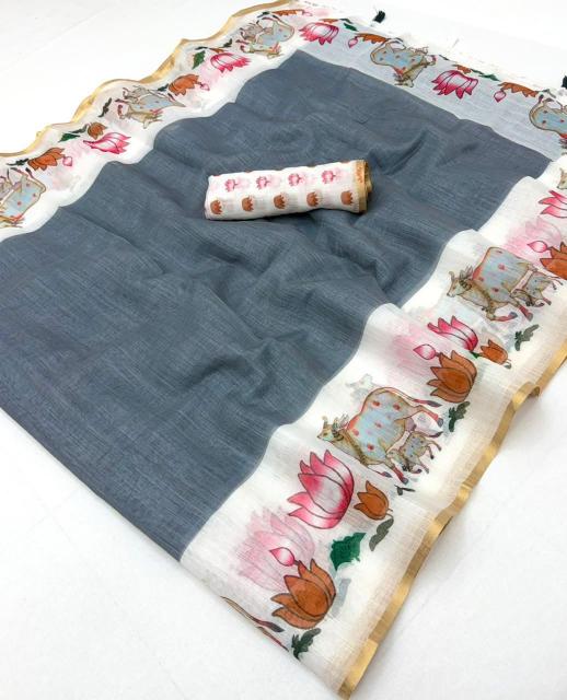Vastrangan lisha linen-2 wholesale saree market